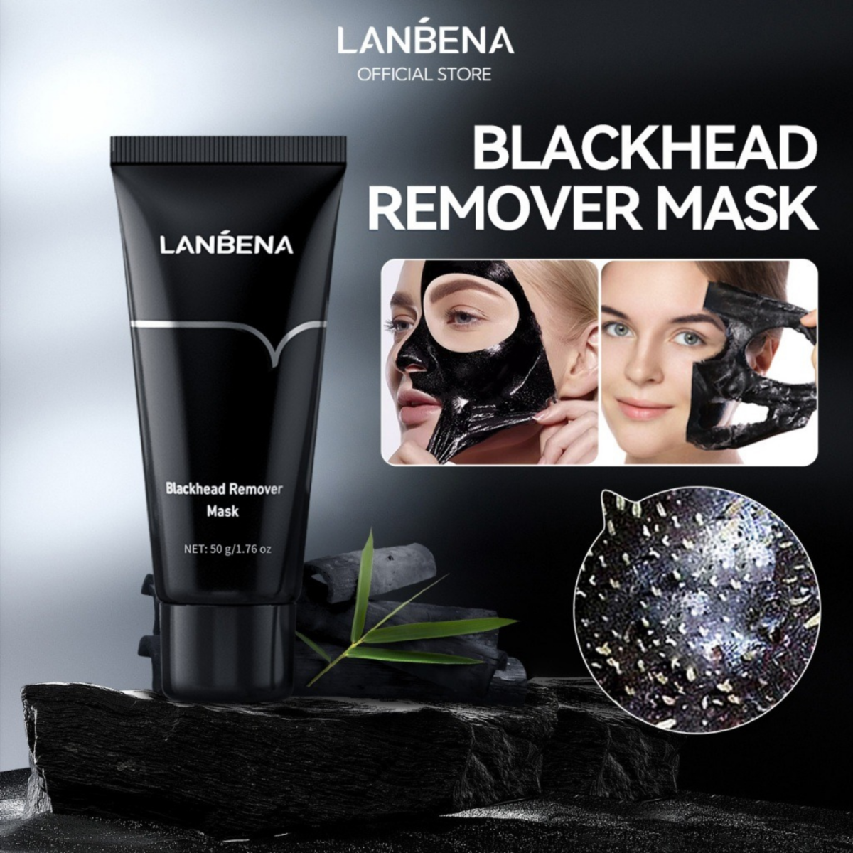 lanbena mask-2 LANBENA Blackhead Remover Mask -50 g 2 pcs