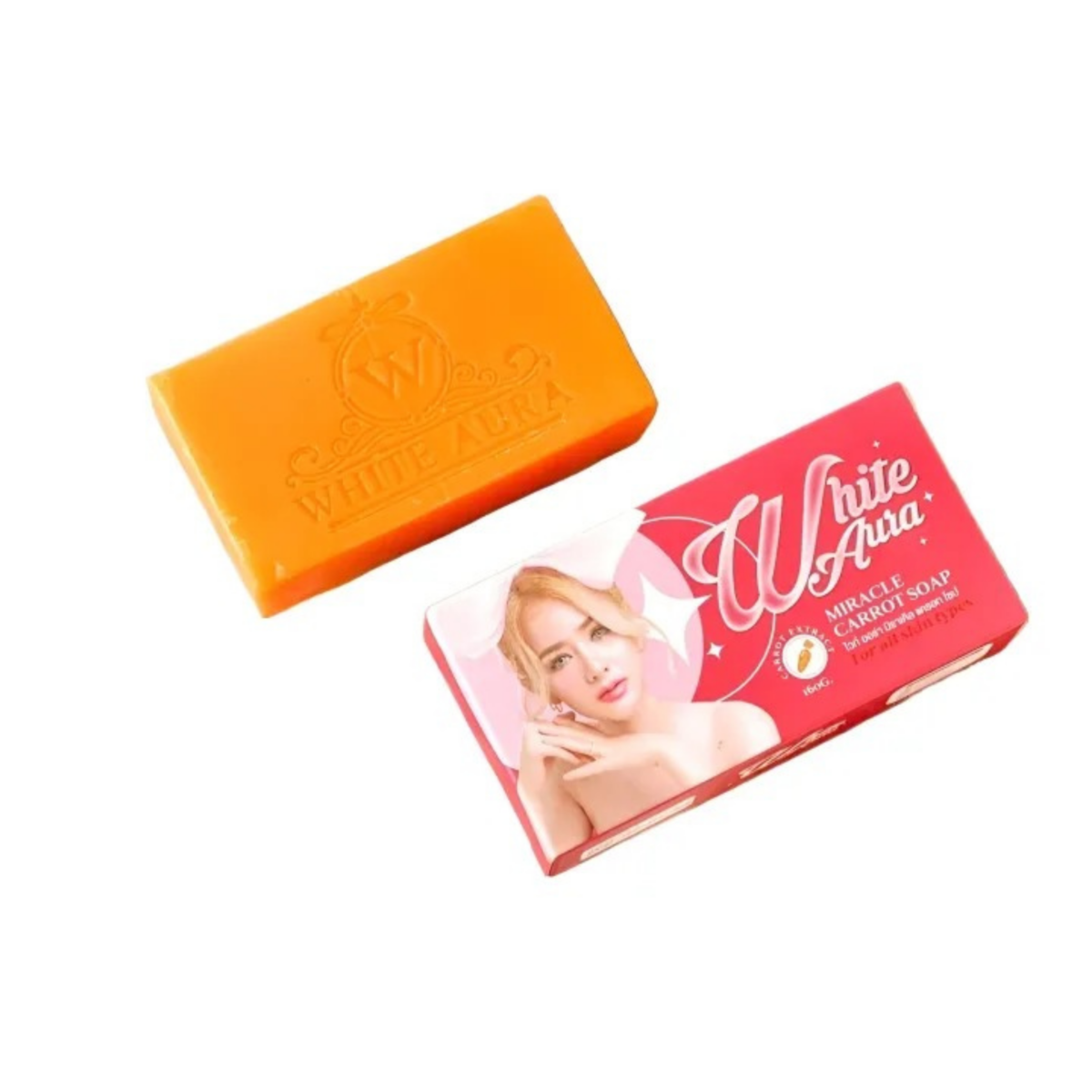White Aura Miracle Carrot Soap